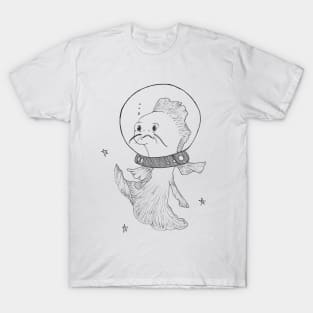 Space Fish -- SpaceX Lanch, galaxy art, hipster gift T-Shirt